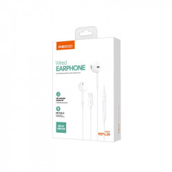 Recci Rep-l28 In-ear Handsfree Ακουστικά με Βύσμα Lightning Λευκό