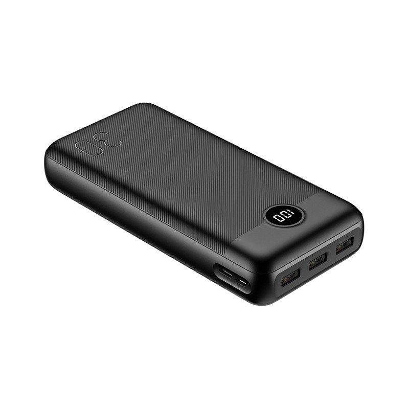 Veger L30 Power Bank 30000mAh 20W with 3 USB-A Ports and USB-C Port Black