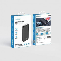 Veger A20 Power Bank 20000mAh με 2 Θύρες USB-A Μαύρο