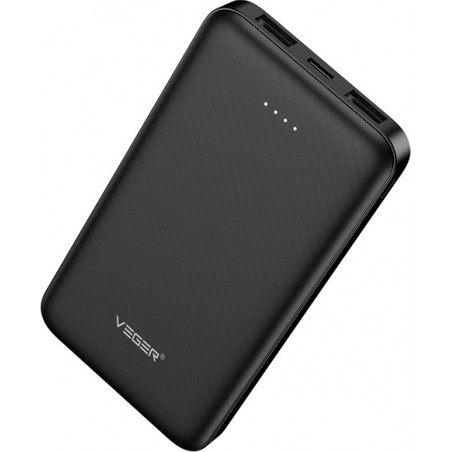 Veger A10 Power Bank 10000mAh with 2 USB-A Ports Black