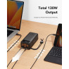 Veger Tank Boost Power Bank 56000mAh 100W with 3 Ports USB-A and 2 Ports USB-C Power Delivery Black