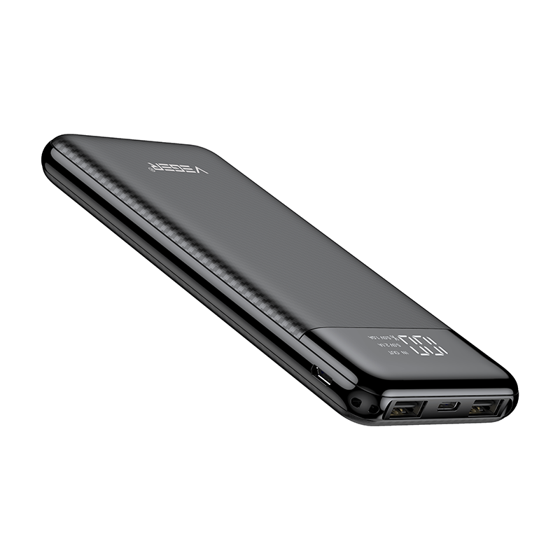 Veger L11 Power Bank 10000mAh with USB-A Port and USB-C Port Black