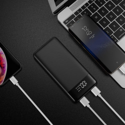 Veger L11 Power Bank 10000mAh with USB-A Port and USB-C Port Black