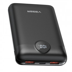 Veger S20 Power Bank 20000mAh 20W with 2 USB-A Ports and USB-C Port Power Delivery / Quick Charge 3.0 Black