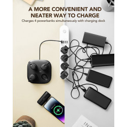 Veger W007 Charging Station 4x5000mAh Power Bank Μαύρο