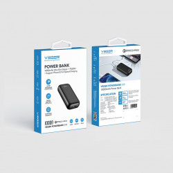 Veger S10 Power Bank 10000mAh 20W με Θύρα USB-A και Θύρα USB-C Power Delivery / Quick Charge 3.0 Μαύρο
