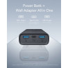 Veger ACE100 Power Bank 10000mAh 20W με 2 Θύρες USB-A και Θύρα USB-C Power Delivery / Quick Charge 3.0 Μαύρο