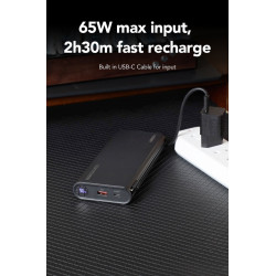 Veger TC130 Power Bank 25000mAh 130W with USB-A Port and USB-C Port Power Delivery Black