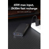 Veger TC130 Power Bank 25000mAh 130W with USB-A Port and USB-C Port Power Delivery Black