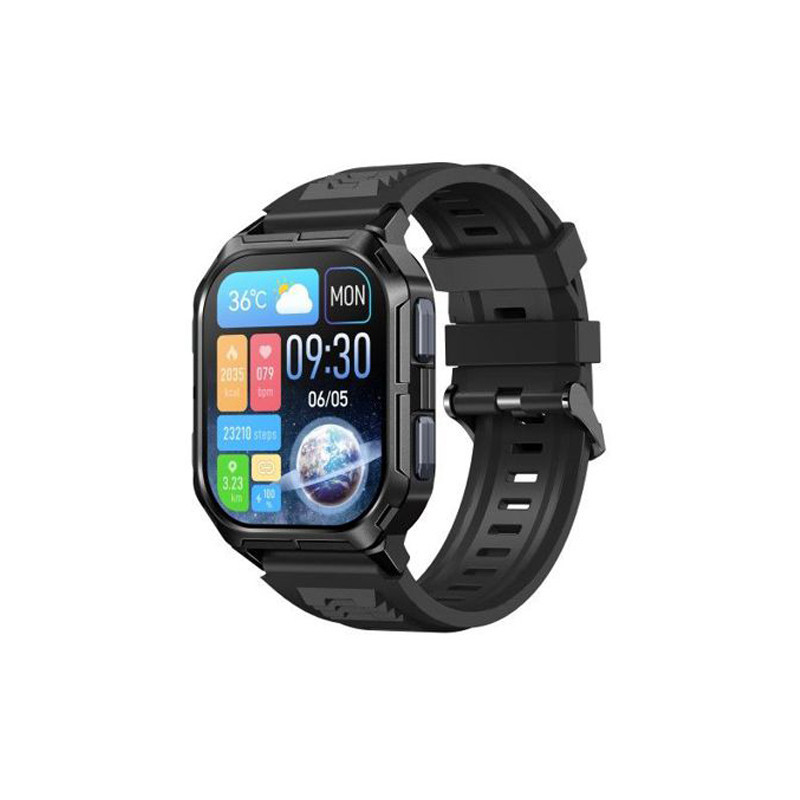 TKY-88 Smartwatch με Παλμογράφο (Μαύρο)