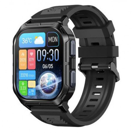 TKY-88 Smartwatch με Παλμογράφο (Μαύρο)