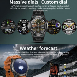 TKY-NX10 Smartwatch με Παλμογράφο (Μαύρο)