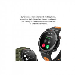 TKY-S56T Smartwatch with Oscilloscope (Black Orange)