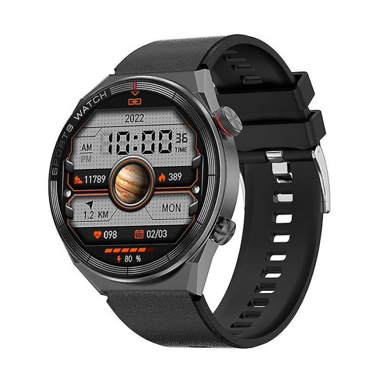 DT3 Mate  Smartwatch με Παλμογράφο (Μαύρη)