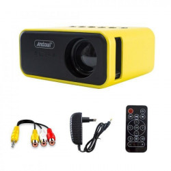 Andowl Q-SF35 Mini Projector Λάμπας LED με Ενσωματωμένα Ηχεία Κίτρινος