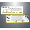 Andowl Q-903 Wireless Keyboard & Mouse Set English US White