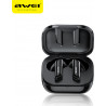 Awei T36 Earbud Bluetooth Handsfree Sweatproof Headphone with Charging Case Black