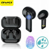 Awei T36 Earbud Bluetooth Handsfree Sweatproof Headphone with Charging Case Black