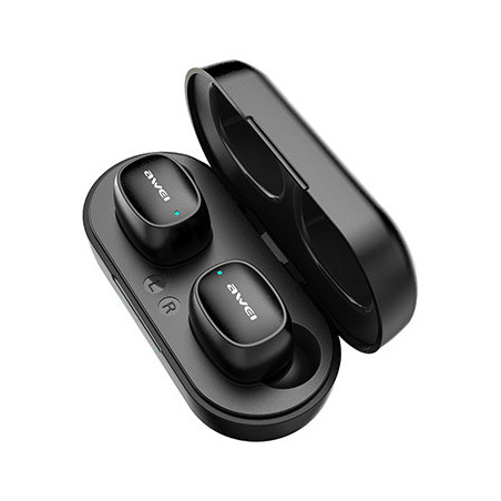 Awei T13 In-ear Bluetooth Handsfree Headphone with Charging Case Black