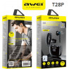 Awei T28P In-ear Bluetooth Handsfree Sweatproof Headphone with Charging Case Black