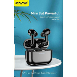 Awei T29 In-ear Bluetooth Handsfree Sweatproof Headphone with Charging Case Black