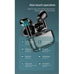 Awei T29 In-ear Bluetooth Handsfree Sweatproof Headphone with Charging Case Black